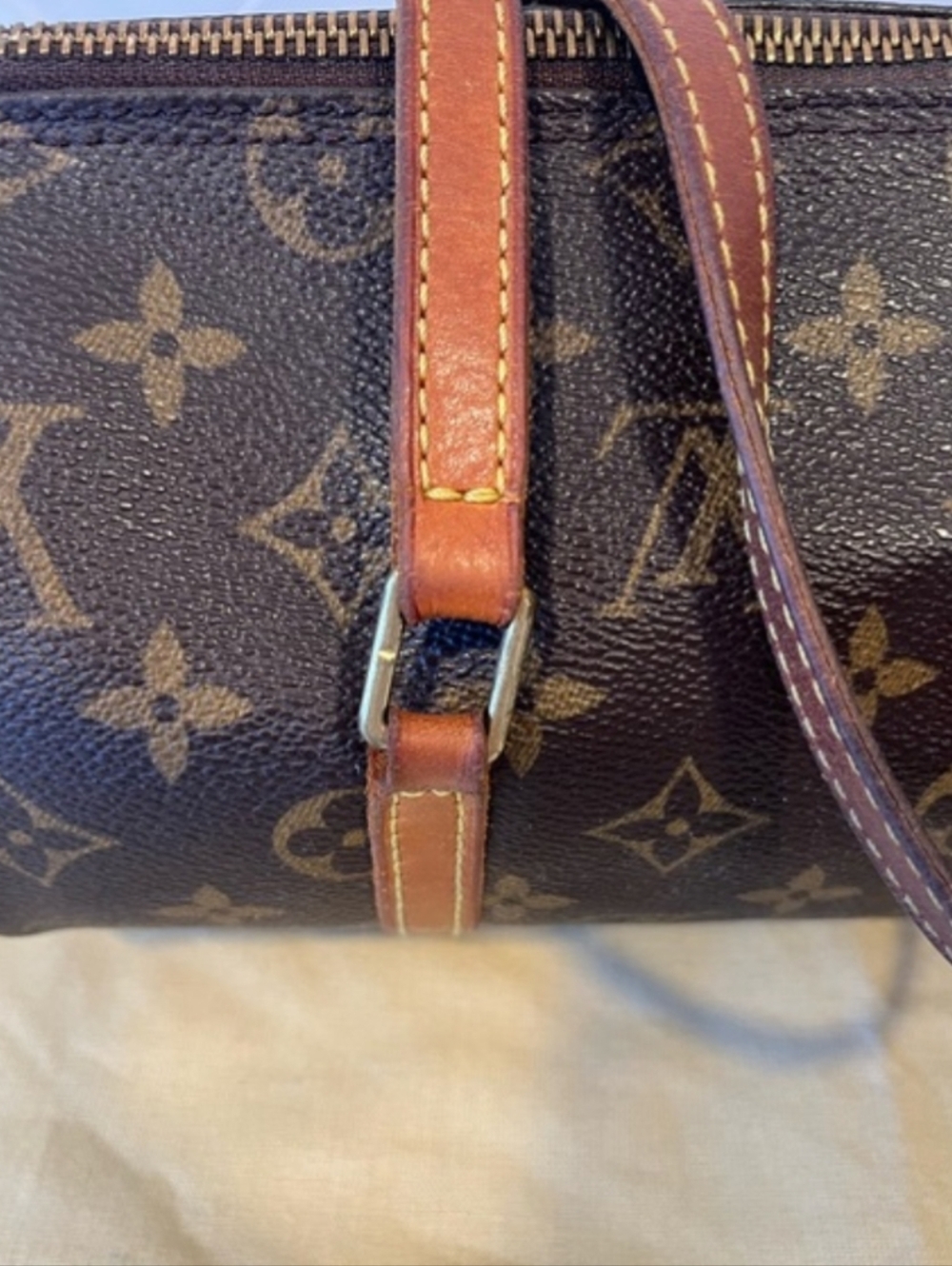 LOUIS VUITTON Papillon 30 Monogram Canvas Satchel Bag Brown - Picture 8 of 16